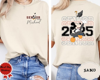 Avgångsskjorta för 2025 med Musse Pigg, personlig examen-T-shirt, Musse Pigg examen-T-shirt 2025, Avgångsskjorta för examen, Disney-familjens examenskjorta