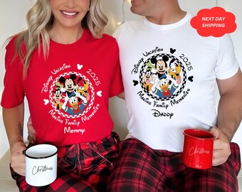 Personalizowana rodzinna pasująca koszulka, wycieczka Disney 2025, wakacje Disney 2025, koszulki rodzinne Disney, pasujące koszulki Disney, Disney World 2025