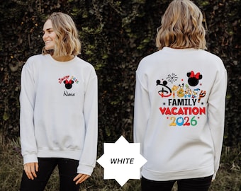Disney 2026 Family Vacation Shirts, Mickey Castle 2026 Shirts, Disneyland Family Trip Shirt, Custom Mickey Trip Shirt