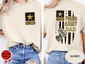 Custom Proud Army Family Shirts, Personalized Army Shirts, Cool USA Army Dad Custom Shirt, Military Family Tee Shirts, Army Graduation Shirt