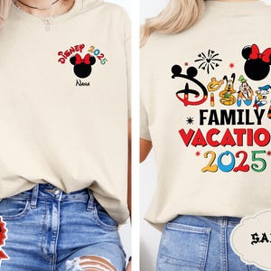 Disney 2025 Familienurlaub Shirts, Mickey Schloss 2025 Shirts, Disneyland Familien Reise Shirt, benutzerdefinierte Mickey Trip Shirt