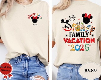 Disney 2025 Family Vacation Shirts, Mickey Castle 2025 Shirts, Disneyland Family Trip Shirt, Custom Mickey Trip Shirt