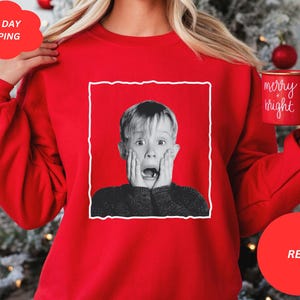 Felpa Mamma, ho perso l&#39;aereo / Felpa divertente ispirata ai film per le feste di Natale, con cappuccio, regalo per lei, lui, bambini, mamma, maglietta personalizzata