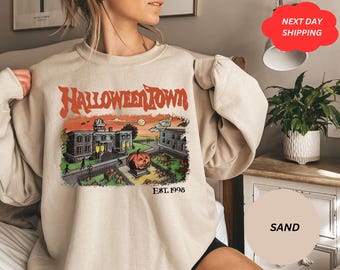 Bluza Halloweentown Est 1998, Uniwersytet Halloweentown, Bluza Retro Halloweentown, Bluza jesienna, Bluza Halloween