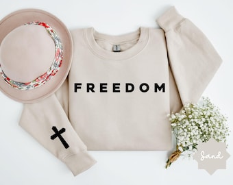 Chemise Croix de la liberté, T-shirt Kirk Support, T-shirt foi chrétienne, Chemise Kirk liberté religieuse, Vêtements religieux, Sweat graphique unisexe