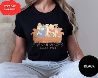 Camiseta retrô Winnie the Pooh Friends, camiseta Pooh e amigos, camiseta Disney Pooh, camiseta Pooh, camiseta Pooh e companhia, moletom Winnie the Pooh