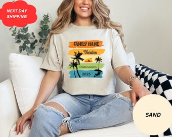 Custom Family Vacation Shirt, Personalized Family Shirt, Family Trip 2025, Customized Summer Vacation Tee, Family Matching Shirt, Group Tee