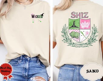 Camiseta unisex de la Universidad Shiz, camiseta de la Universidad Wizard Shiz, regalo para amantes del cine, camiseta para adultos y niños amantes del cine.