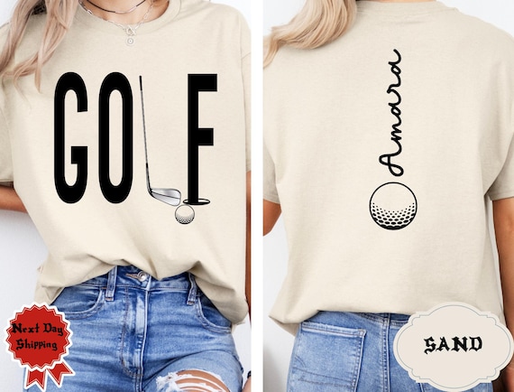 Golf shirt for Women Name on Sleeve Golf Gift for Her Golfer Gift Golf Mom Women's Golf Gifts Golf Shirts for Women Golf Lover Gift