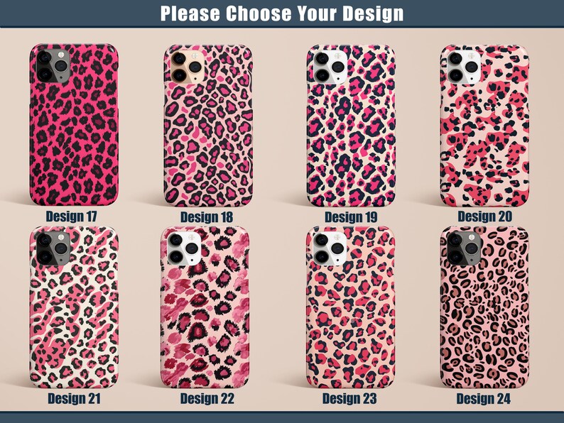 Pink Leopard Cheetah Phone Case for iPhone 17 16 15 14 13 12 11 Pro Max Air Plus Magsafe Galaxy S26 S25 S24 S23 S22 S21 Ultra Pixel 10 9 8 imagen 4