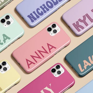 Personalized Monogram Initials Custom Name Case for iPhone 16 15 14 13 12 11 Pro Max Plus Magsafe Galaxy S25 S24 S23 S22 Ultra Pixel 7 8 9
