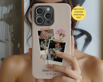 Personalized Custom Photo Collage Phone Case Custom Picture Memory Case for iPhone 17 16 15 14 13 12 Pro Max Magsafe Galaxy S25 S24 Pixel 10