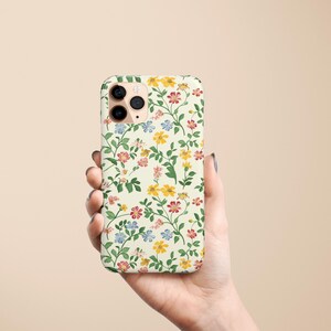 Floral Phone Case Wildflower Case Spring Flower Cover for iPhone 17 16 15 14 13 12 Pro Max Air Plus Galaxy S25 S24 S23 Ultra Pixel 10 9 8 7 imagen 3