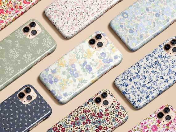 Floral Phone Case Wildflower Botanical Cottagecore Flower Case for iPhone 17 16 15 14 13 12 Pro Max Air Plus Galaxy S25 S24 Ultra Pixel 10 9