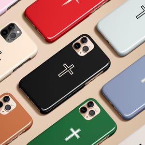 Christian Cross Jesus Catholic Religious Phone Case for iPhone 17 16 15 14 13 12 11 Pro Max Plus Magsafe Galaxy S25 S24 S23 S22 Pixel 10 9 8
