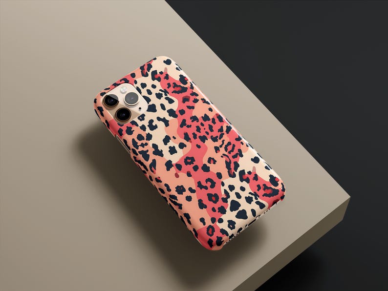 Pink Leopard Cheetah Phone Case for iPhone 17 16 15 14 13 12 11 Pro Max Air Plus Magsafe Galaxy S26 S25 S24 S23 S22 S21 Ultra Pixel 10 9 8 imagen 5