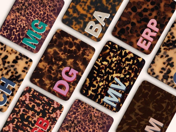 Tortoise Shell Personalized Kindle Case Custom Monogram Initials Name for Kindle Paperwhite 2024 12th Gen 7" Colorsoft Signature with Strap