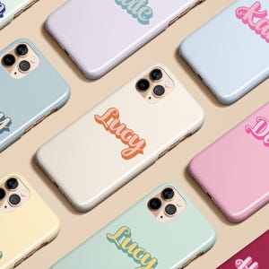 Personalized Custom Name Monogram Initials Phone Case for for iPhone 16 15 14 13 12 11 Max Pro Plus Galaxy S25 S24 S23 S22 Ultra Pixel 7 8 9
