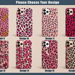 Pink Leopard Cheetah Phone Case for iPhone 17 16 15 14 13 12 11 Pro Max Air Plus Magsafe Galaxy S26 S25 S24 S23 S22 S21 Ultra Pixel 10 9 8 imagen 3