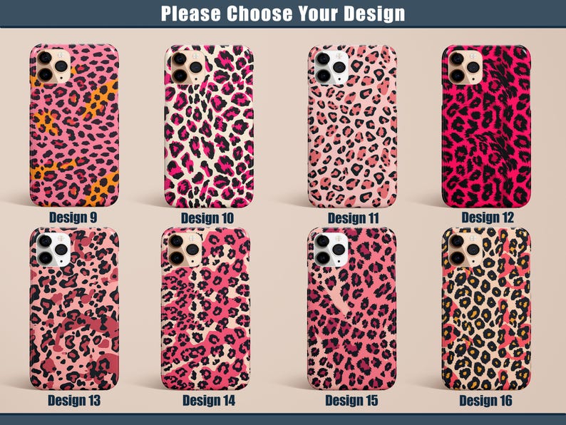 Pink Leopard Cheetah Phone Case for iPhone 17 16 15 14 13 12 11 Pro Max Air Plus Magsafe Galaxy S26 S25 S24 S23 S22 S21 Ultra Pixel 10 9 8 imagen 3
