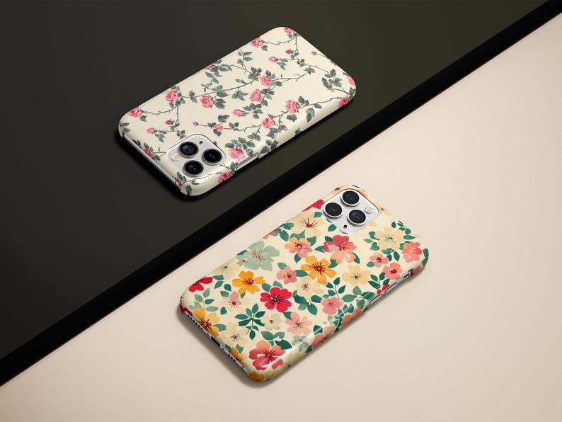 Floral Phone Case Wildflower Case Spring Flower Cover for iPhone 17 16 15 14 13 12 Pro Max Air Plus Galaxy S25 S24 S23 Ultra Pixel 10 9 8 7 imagen 6
