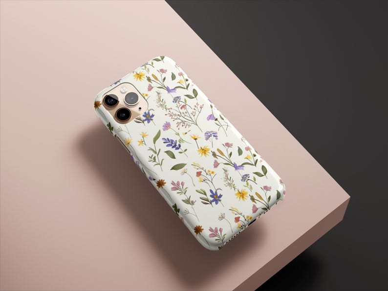 Floral Phone Case Wildflower Case Spring Flower Cover for iPhone 17 16 15 14 13 12 Pro Max Air Plus Galaxy S25 S24 S23 Ultra Pixel 10 9 8 7 imagen 7