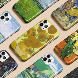 Vincent Van Gogh Phone Case Art Painting Case for iPhone 16 15 14 13 12 11 Max Pro Plus Magsafe Galaxy S25 S24 S23 S22 S21 Ultra Pixel 7 8 9