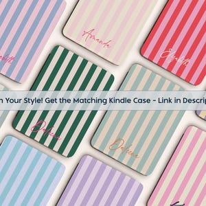 Stripe Monogram Initials Custom Name Phone Case for iPhone 17 16 15 14 13 12 11 Pro Max Plus Magsafe Galaxy S25 S24 S23 S22 S21 Pixel 10 9 8 image 7