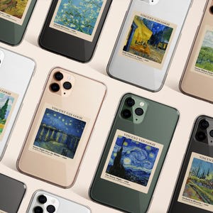 Vincent Van Gogh Art Phone Case Starry Night Phone Case Painting for iPhone 16 15 14 13 12 Pro Max Magsafe Galaxy S25 S24 S23 S22 Pixel 8 9