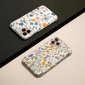 Floral Phone Case Wildflower Case Spring Flower Cover for iPhone 17 16 15 14 13 12 Pro Max Air Plus Galaxy S25 S24 S23 Ultra Pixel 10 9 8 7 imagen 4
