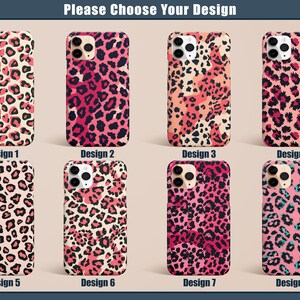 Pink Leopard Cheetah Phone Case for iPhone 17 16 15 14 13 12 11 Pro Max Air Plus Magsafe Galaxy S26 S25 S24 S23 S22 S21 Ultra Pixel 10 9 8 imagen 2