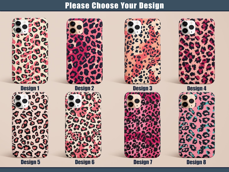Pink Leopard Cheetah Phone Case for iPhone 17 16 15 14 13 12 11 Pro Max Air Plus Magsafe Galaxy S26 S25 S24 S23 S22 S21 Ultra Pixel 10 9 8 imagen 2