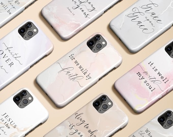 Jesus Christian Bible Verse Religious Inspirational Case for iPhone 16 15 14 13 12 11 Max Pro Plus Magsafe Galaxy S25 S24 S23 S22 Pixel 8 9