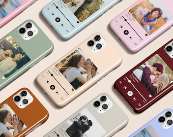 Music Plaque Phone Case Custom Song Player for iPhone 17 16 15 14 13 12 11 E Pro Max Plus Magsafe Galaxy S25 S24 S23 S22 Ultra Pixel 10 9 8