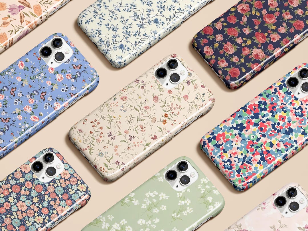 Floral Phone Case Wildflower Botanical Daisy Blossom Spring Case for ...