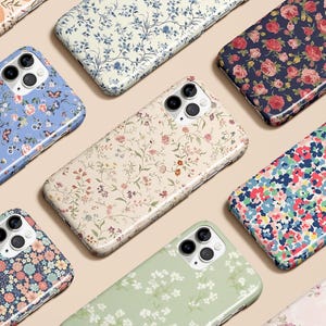 Floral Phone Case Wildflower Botanical Daisy Blossom Spring Case for iPhone 17 16 15 14 13 12 11 Pro Max Plus Galaxy S25 S24 S23 Pixel 10 9