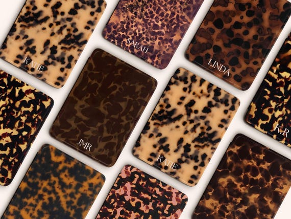 Tortoise Shell Personalized Kindle Case Custom Monogram Initials Name for Kindle Paperwhite 2024 12th Gen 7" Colorsoft Signature with Strap