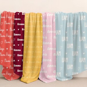 Personalized Name Blanket, Custom Baby Name Blanket, Name Blanket, Personalized Custom Blanket, Baby Girl Blanket, Boy Blanket Personalized