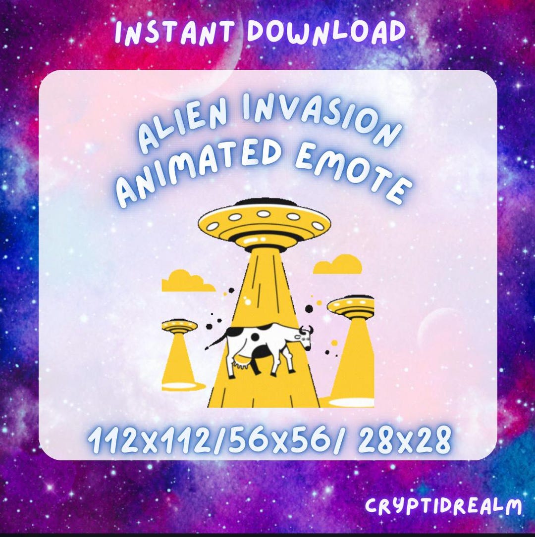 Animated Alien Invasion Twitch/discord Emote - Etsy