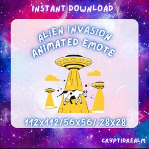 Animated Alien Invasion Twitch/Discord Emote