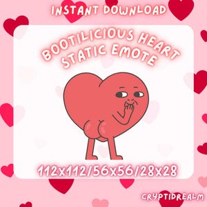 Bootilicious Heart Static Emote For Twitch & Discord
