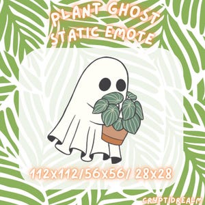 Plant Ghost Static Emote For Twitch & Discord