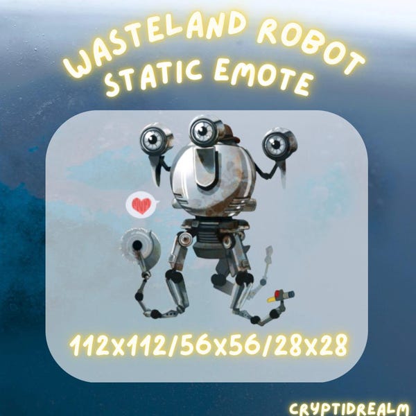 Wasteland Robot Static Emote For Twitch & Discord