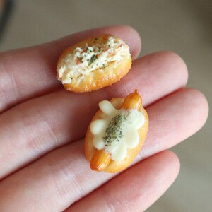 Miniature hot dogs set, Miniature food, Dollhouse food