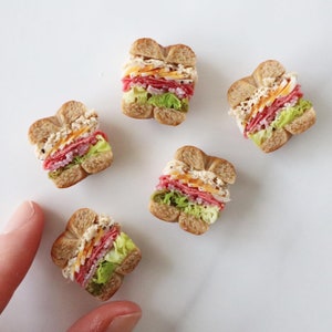 Miniature sandwich, Miniature food, Dollhouse food