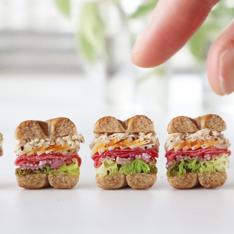 Miniature Sandwich, Miniature Food, Dollhouse Food - Etsy