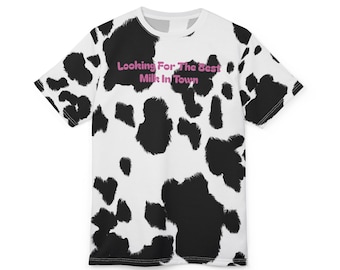 Kuh-Druck Unisex Tee: Lustiges, schrulliges Polyester Top