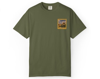 Vintage Style Sunflower Graphic Tee, Comfort Colors Shirt