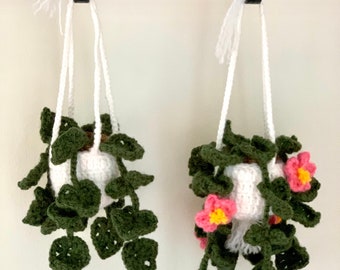 Mini Crochet Hanging Ivy Flower Plant