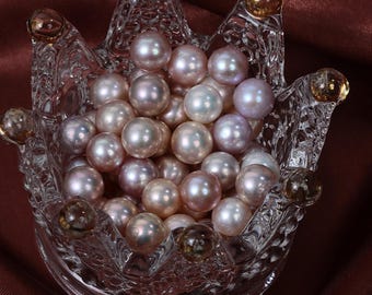 8,5-9 mm ronde niet-nucleaire sterk licht natuurlijke zoetwaterparel losse kralen DIY blote kralen oorbellen hanger sieraden materiaal: